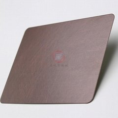 高比亂紋不鏽鋼水鍍紫銅色  會所不鏽鋼門板材料