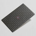 High ratio 304 stainless steel black titanium Litchi pattern embossing board