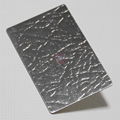 High ratio 304 stainless steel, leather grain hair pattern embossing