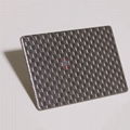 High ratio 304 stainless steel small square pattern local matte embossing board