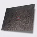 High ratio 304L black stainless steel stamped wood grain