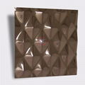 High ratio 304 stainless steel embossed mirror rose gold diamond