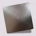 High ratio 316 stainless steel mirror local sandblasting rose gold plating