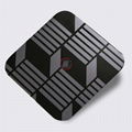 High-ratio 304 mirror black titanium stainless steel etch cube