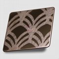 High ratio 316 stainless steel mirror local ruffle rose gold