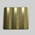 304 stainless Steel Mirror surface local sandblasting hand-drawn titanium gold