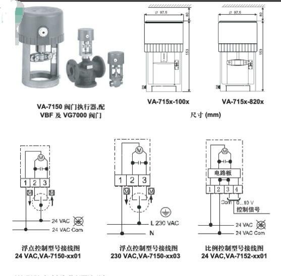 江森VA-7150-1001 VA-7152-1001電動執行器代理銷售 4