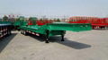 3 axles Low bed semi trailer 5