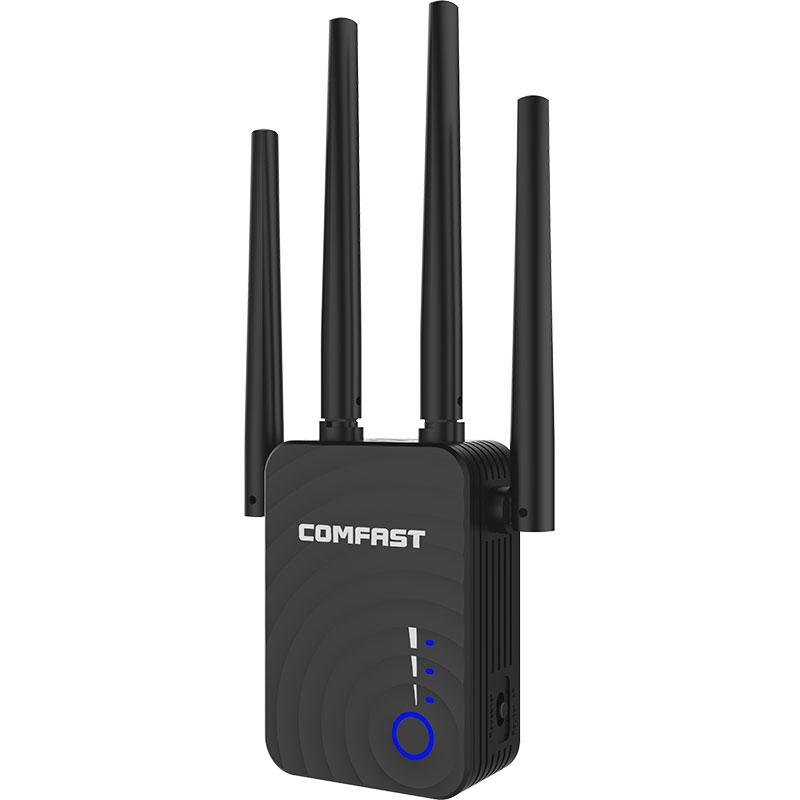 2019 Hot sale Comfast Wireless N 1200mbps Wifi Repeater Network Extender Booster