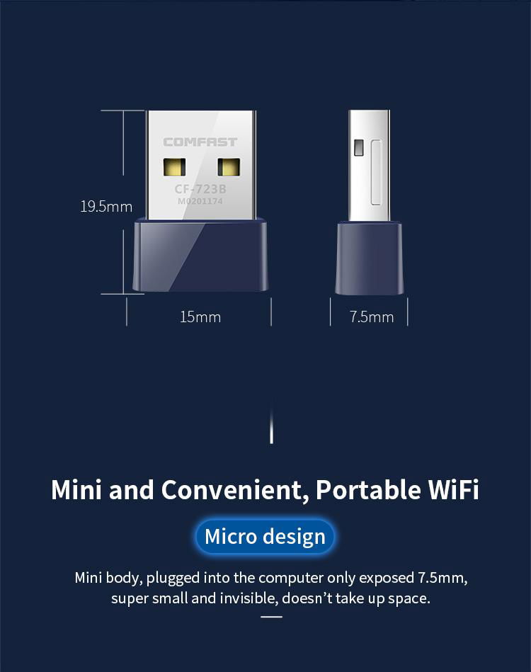 CF-WU723B 150Mbps 2 in 1 Wifi Bluetooth USB Adapter 4