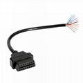 OBD2 16Pin 母头开口连接线 open 16pin female cable 4