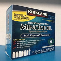 Kirkland Minoxidil 6 Month Supply 5% Extra Strength,  (6 X 60mL Bottle