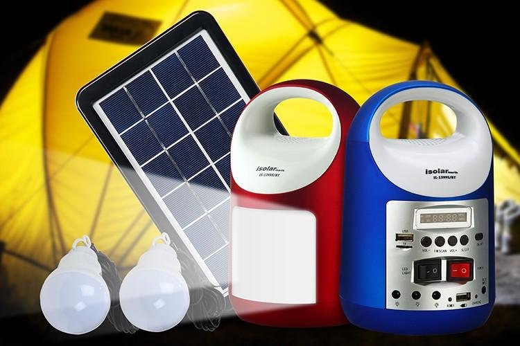 6V Home Solar Power System Generator with Bluetooth Speakers