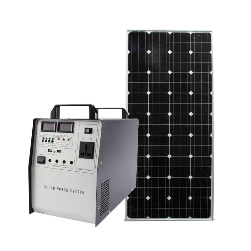 300W All-in-One Solar Power system Solar Energy  Generator 220V 12V 3