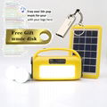 3W 6V Home Solar Power System with MP3 Player LED Light BlueTooth Speaker FM