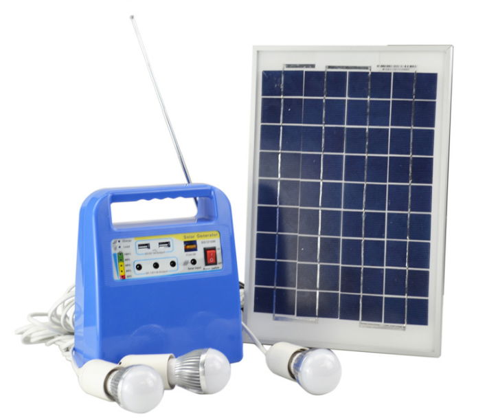 10W 12V solar power generator solar energy system FM MP3 all in one