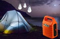 Home Portable Solar System Solar Generator with MP3 player FM radio 1