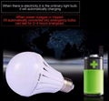 LED Emergency Lighting 7W LED Bulbs Commercial Home Lighting Lithium Battery 2