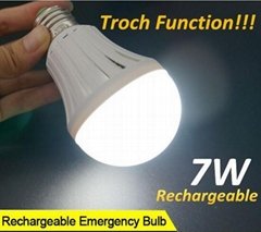 LED Emergency Lighting 7W LED Bulbs Commercial Home Lighting Lithium Battery