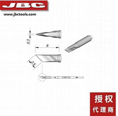 JBC 全新原装进口纳米工具专用烙铁头 C105系列刀形咀烙