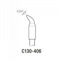 JBC全新原裝進口烙鐵頭 送錫槍專用C130-404系列 彎型烙鐵頭 2