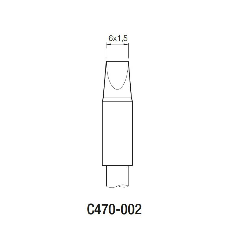 JBC原裝正品重負荷手柄專用C470系列烙鐵頭002 004 D咀鑿形烙鐵頭 3