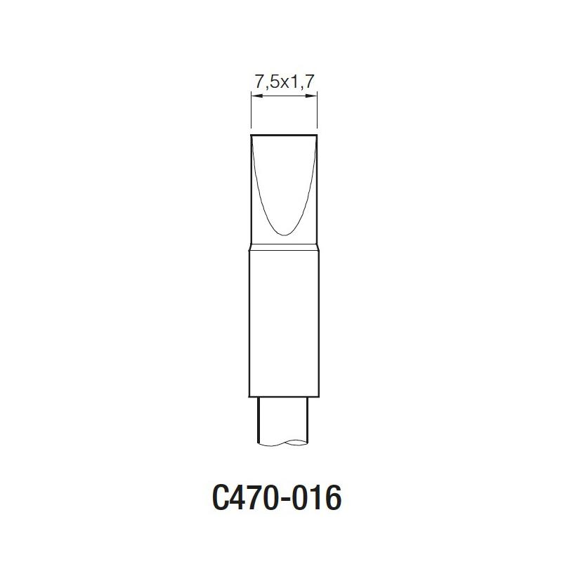 JBC原裝正品重負荷手柄專用C470系列烙鐵頭002 004 D咀鑿形烙鐵頭 5
