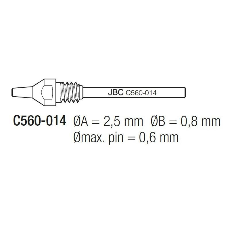 JBC全新原廠原裝正品吸焊手柄專用C560系列009 015焊烙鐵頭吸錫嘴 4