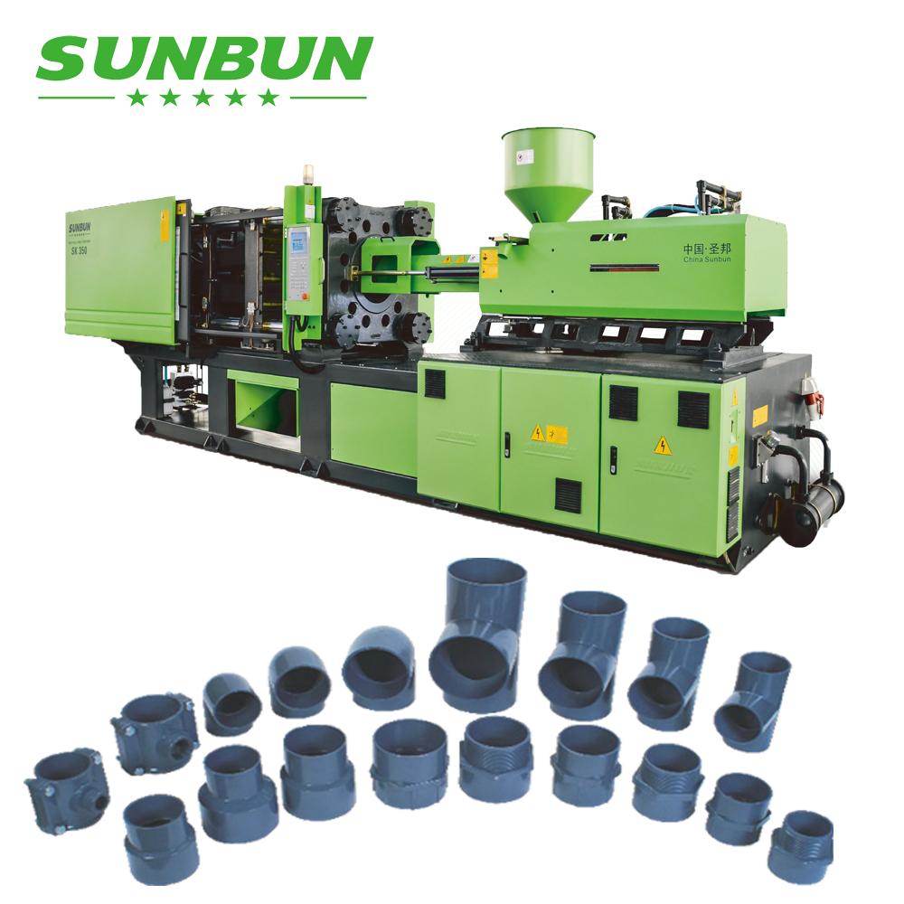 Sunbun 530T PVC/ UPVC pipe fitting making injection molding machine 