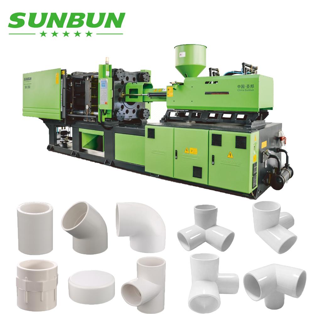 Sunbun 530T PVC/ UPVC pipe fitting making injection molding machine  2