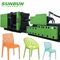 Sunbun 1000T Central locking structure plastic Chair injection molding machine 3