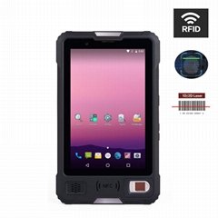  R   ed Android Tablet PC 8" Waterproof Fingerprint Reader PDA Terminal  UHF RFID