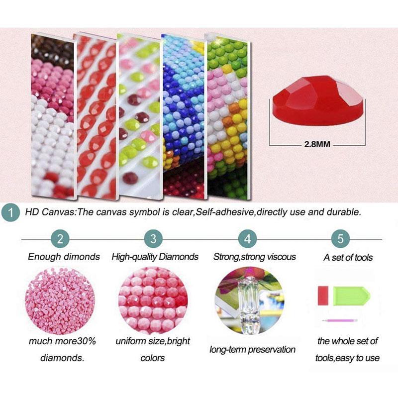 2019 wholesale multiple size rhinestones diy diamond painting 5d full drill desi 3