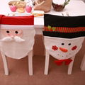 Hot Selling 2019 Santa Claus Snowman Chair Covers 48*66cm Christmas Dinner Table