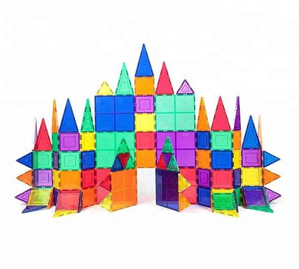 Magnet Building Tiles Clear Magnetic 3D Building Blocks Construction Toys 2