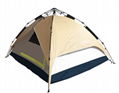 hydraulic aluminium quick camping tent with aluminum coating 