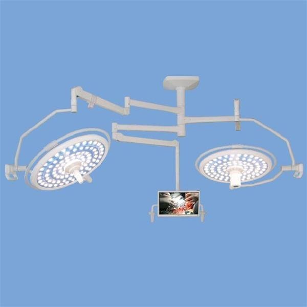 Ceiling Mount Double Satellites LED Surgery Lamp System with Camera and Monitor