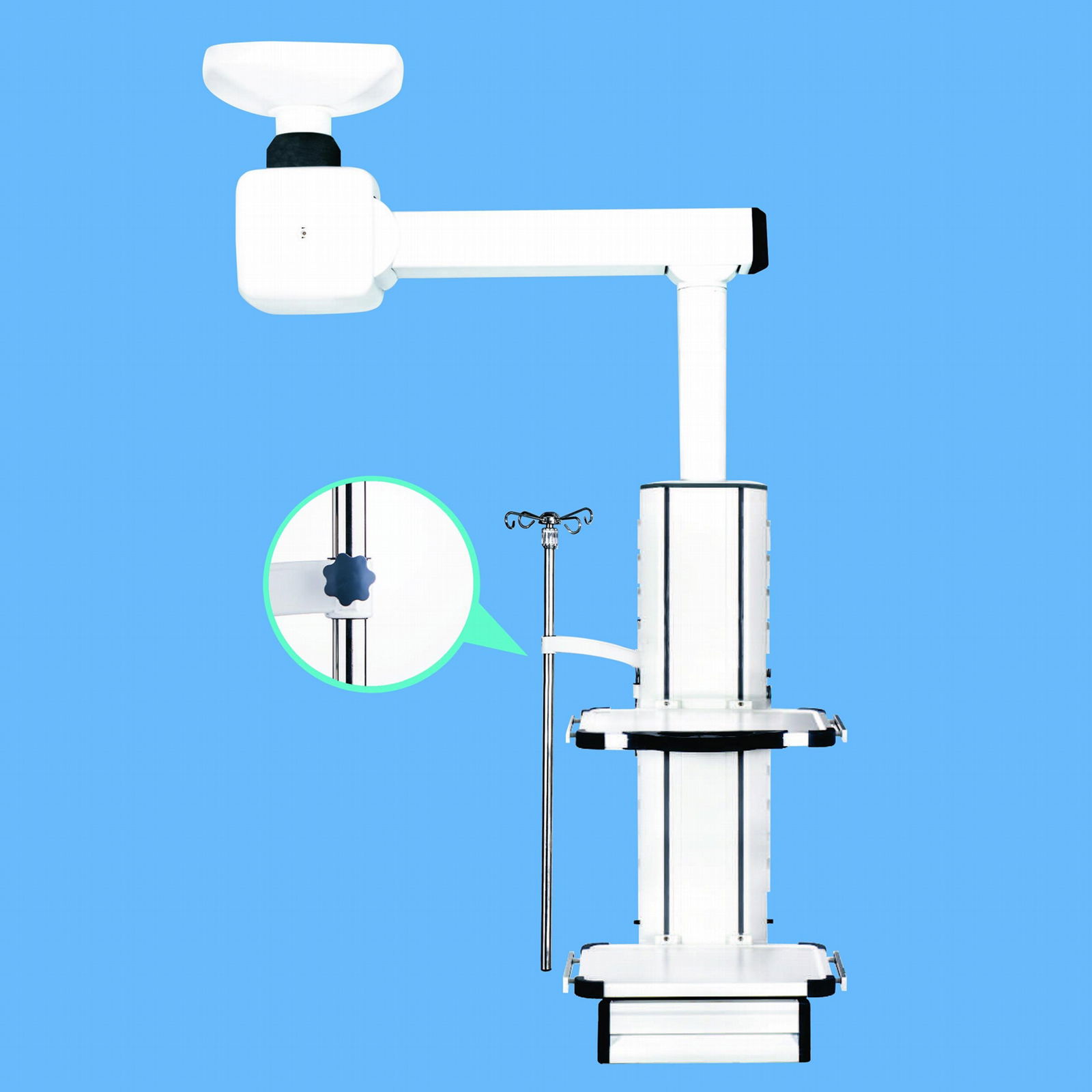 One Arm Motorized ICU Ceiling Medical Pendant 2