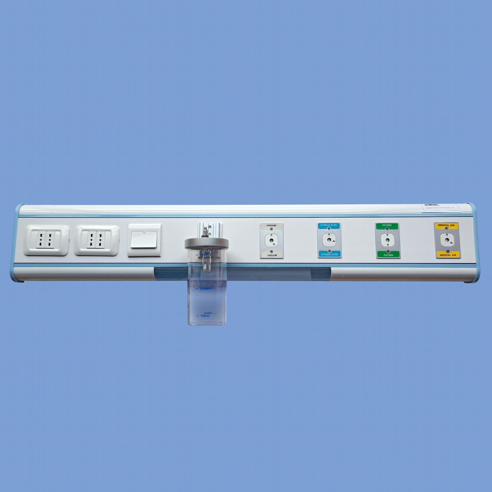 Wall mounted hospital bed head unit
