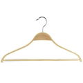 wooden clothes hangers with bar