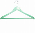 wooden clothes hangers with bar