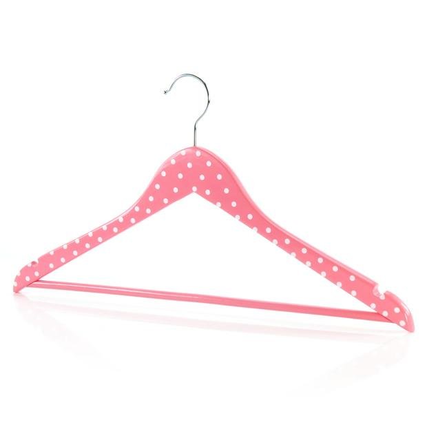 wooden clothes hangers with bar 4