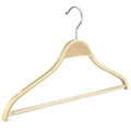 wooden clothes hangers with bar 3