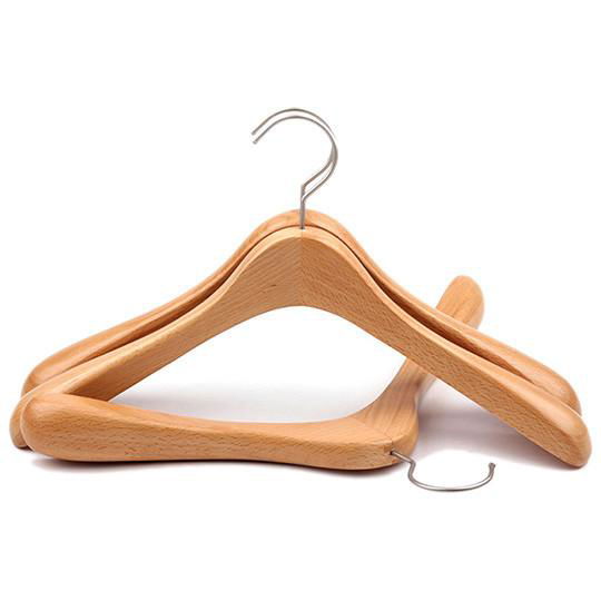 wooden clothes hangers for coats