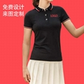 夏季蚕丝棉衫商务短袖广告衫翻领工作服定制印LOGO 1