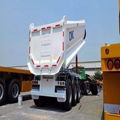 3 axles u shape dump trailer tipper