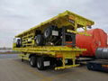 3 axles 40ft container trailer flatbed