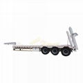 3 axles 45 ton lowbed cargo lowboy