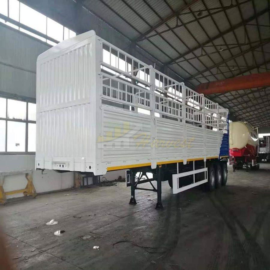 3 axles 40 ton fence cargo truck