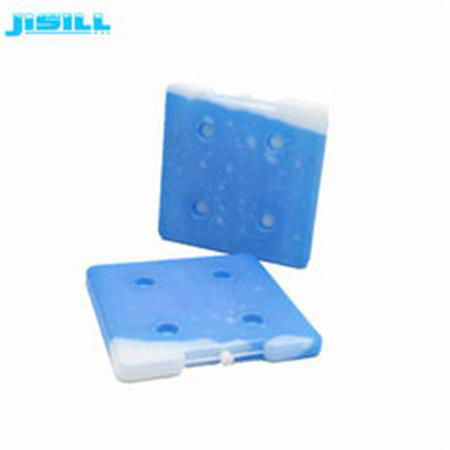 High quality square shape 26*26*2.5 cm HDPE hard plastic reusable ice brick gel 